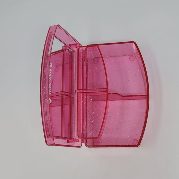 Vintage Sanrio Hello Kitty Jewelry Mirror Bear Glitter Box 2013 Rare - Picture 2 of 12